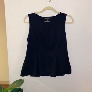 Black bottom flare tank top